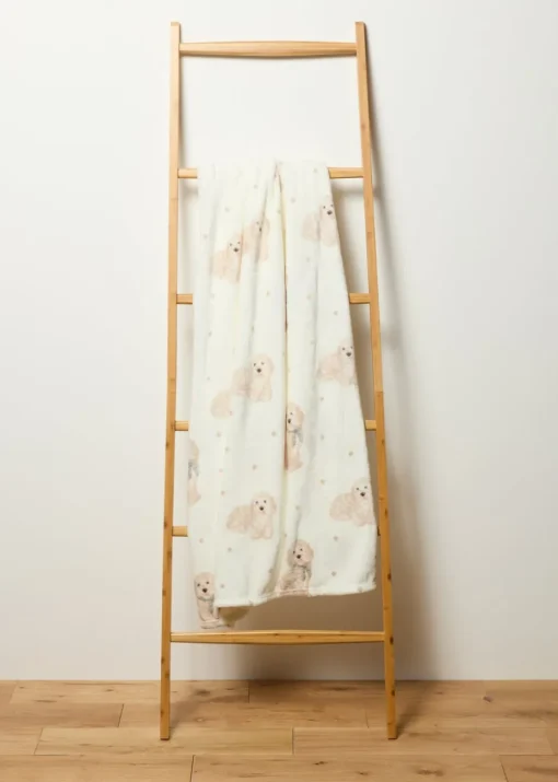 Cream Cockapoo Throw