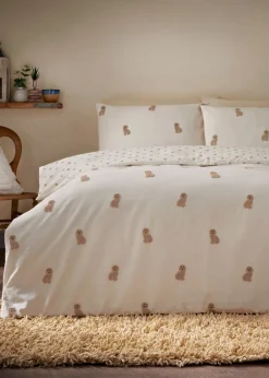 Cream Cockapoo Tufted Duvet Set