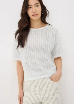 Cream Cut & Sew Hem Top