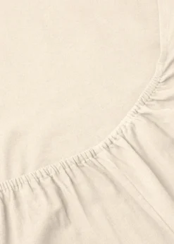 Cream Extra Deep Bed Sheet (180 Thread Count)
