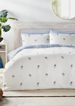 Cream Puffin Duvet Set