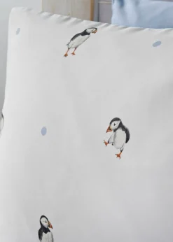 Cream Puffin Duvet Set