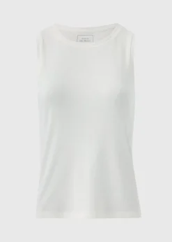 Cream Ribbed Vest