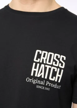 Crosshatch Black Hoogan T-Shirt