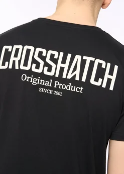 Crosshatch Black Hoogan T-Shirt