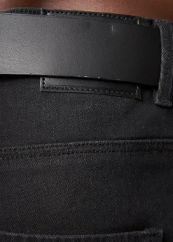 Crosshatch Black Wash Cadman Straight Jeans