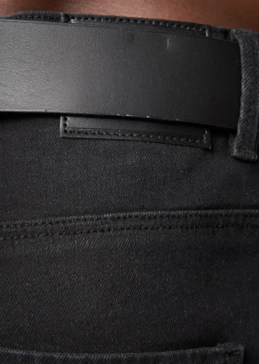 Crosshatch Black Wash Cadman Straight Jeans