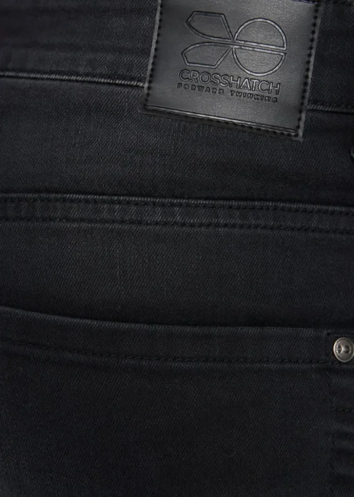 Crosshatch Black Wash New Svelte Slim Jeans