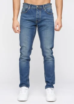 Crosshatch Blue Wash Buraca Slim Fit Jean