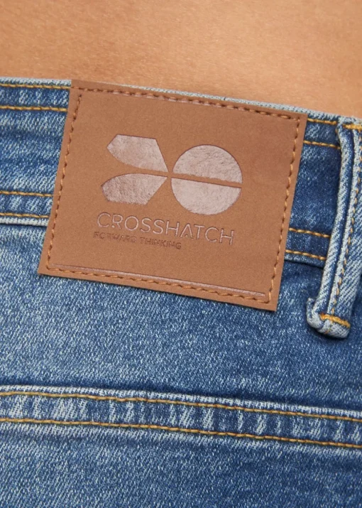 Crosshatch Blue Wash Buraca Slim Fit Jean