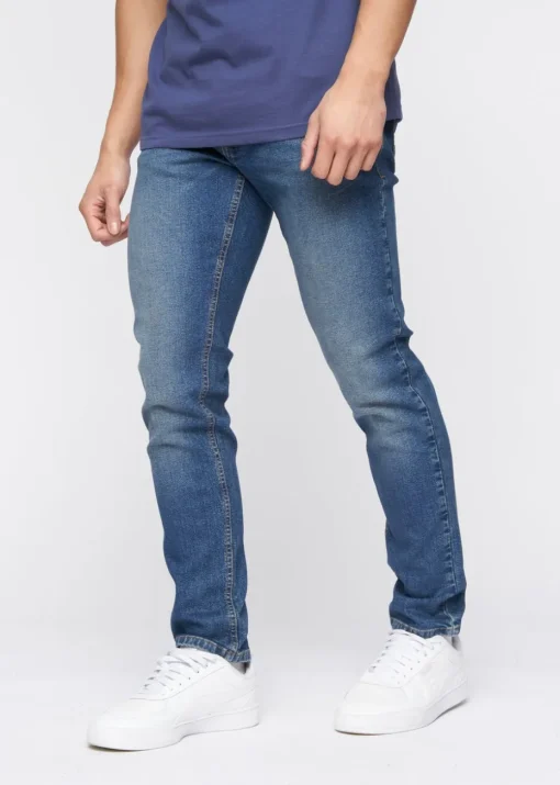 Crosshatch Blue Wash Buraca Slim Fit Jean