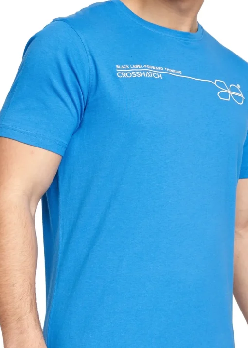 Crosshatch Blue/Grey  Pentan T-Shirt (2 Pack)
