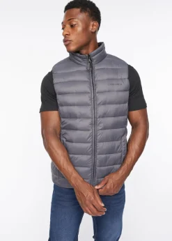 Crosshatch Charcoal Gattering Gilet