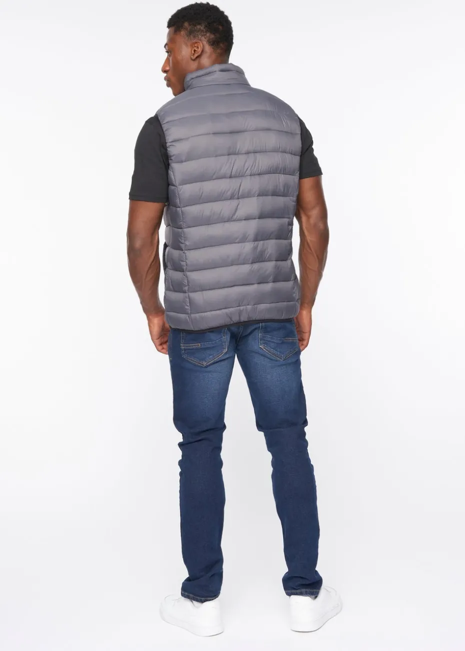 Crosshatch Charcoal Gattering Gilet