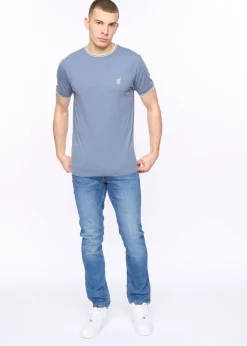 Crosshatch  China Blue Marl  Deuxtip  T-Shirt