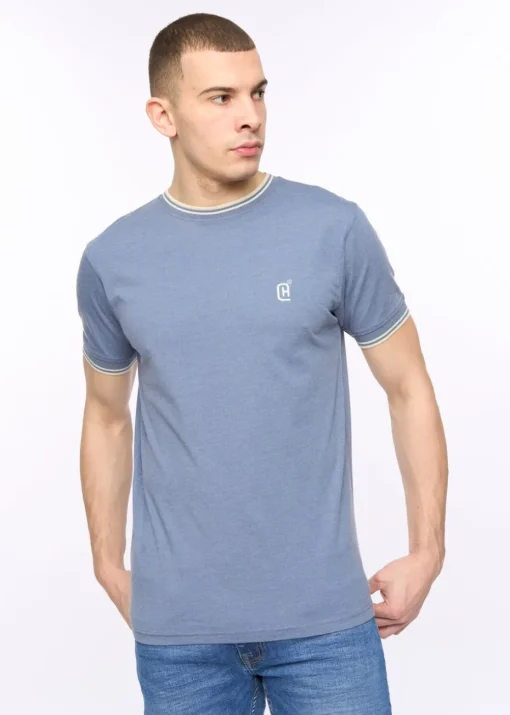 Crosshatch  China Blue Marl  Deuxtip  T-Shirt