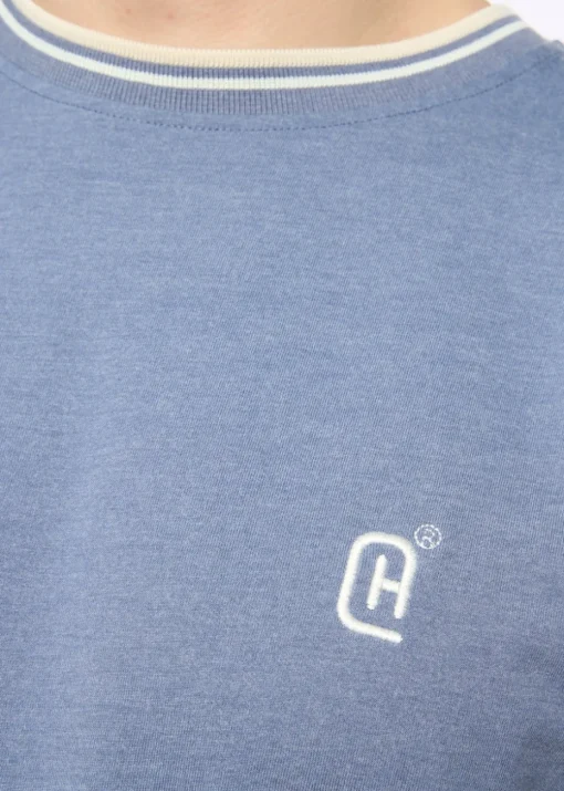 Crosshatch  China Blue Marl  Deuxtip  T-Shirt