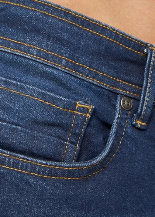Crosshatch Dark Blue Wash Buraca Slim Fit Jean