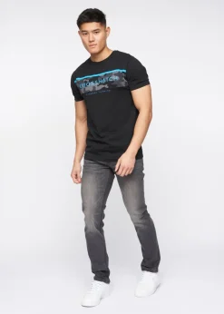 Crosshatch Dark Grey Wash New Svelte Slim Jeans