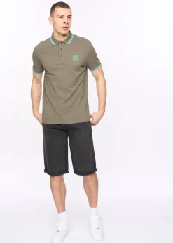 Crosshatch Dark Sage Changra Polo