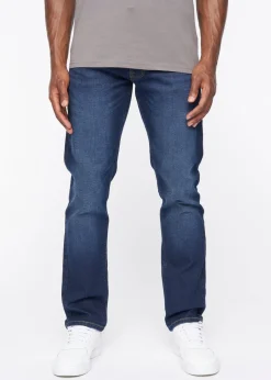 Crosshatch Dark Wash Cadman Straight Jeans