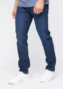 Crosshatch Dark Wash Malcolm Slim Fit Jeans