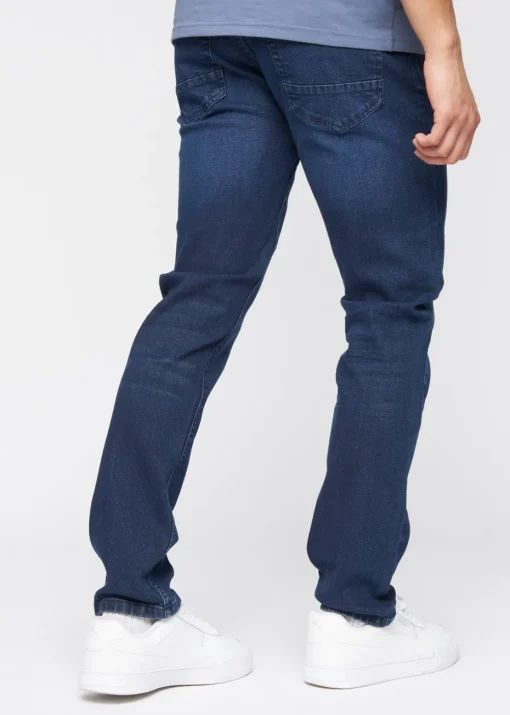 Crosshatch Dark Wash Malcolm Slim Fit Jeans