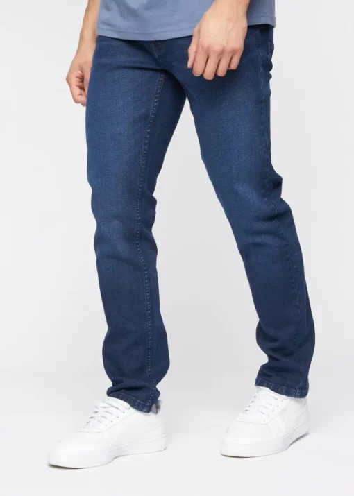 Crosshatch Dark Wash Malcolm Slim Fit Jeans