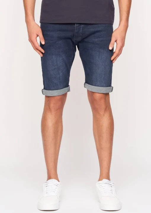 Crosshatch  Dark Wash  Tadcaster  Denim  Shorts