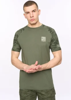 Crosshatch Deep Olive Janscore T-Shirt