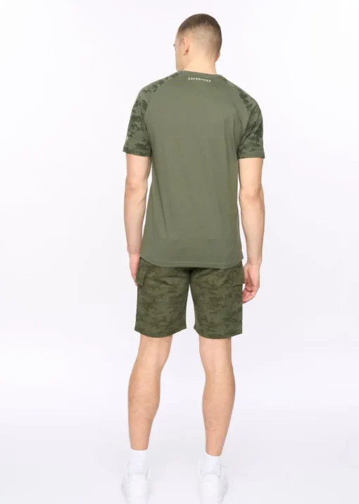Crosshatch Deep Olive Janscore T-Shirt