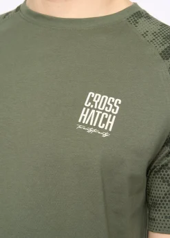 Crosshatch Deep Olive Janscore T-Shirt