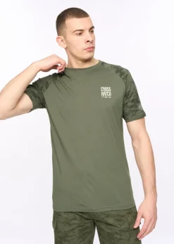 Crosshatch Deep Olive Janscore T-Shirt