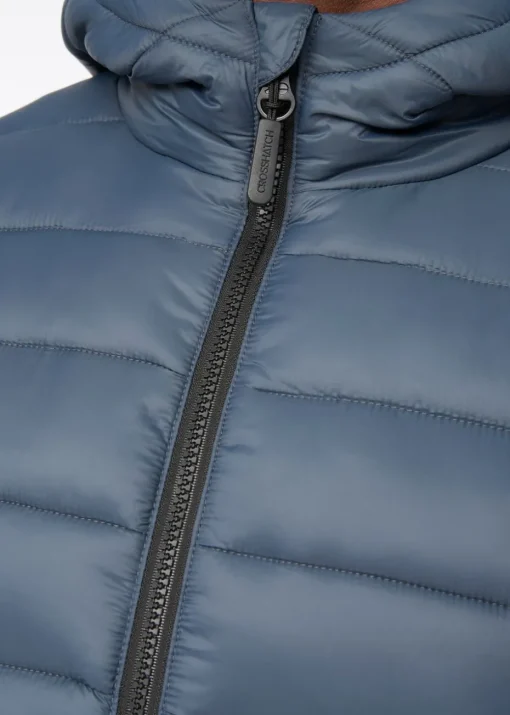 Crosshatch Denim Blue Gattering Jacket