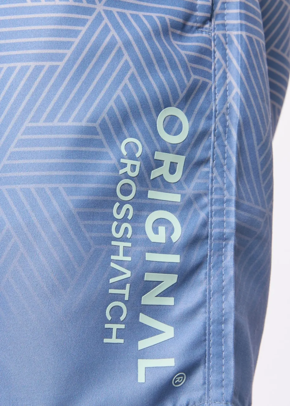 Crosshatch Denim Blue Layotta Swim Shorts