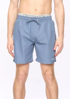 Crosshatch Denim Blue Rembrandts Swim Shorts