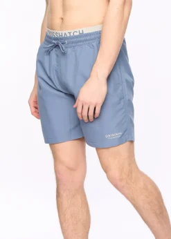 Crosshatch Denim Blue Rembrandts Swim Shorts