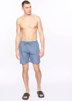 Crosshatch Denim Blue Rembrandts Swim Shorts