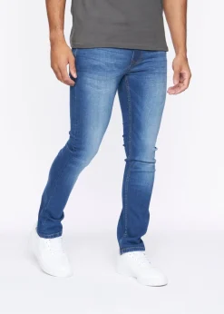 Crosshatch Denim Blue Wash New Svelte Slim Jeans