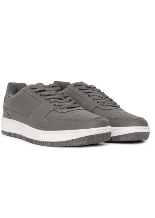 Crosshatch  Grey  Casimiro  Trainers