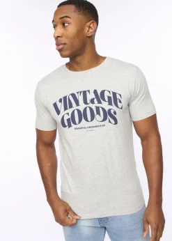 Crosshatch Grey Marl Wilsby T-Shirt