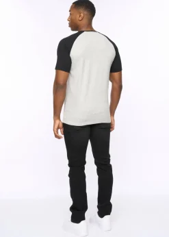 Crosshatch Grey Marl/Black Meza T-Shirt
