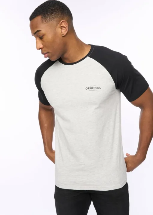 Crosshatch Grey Marl/Black Meza T-Shirt