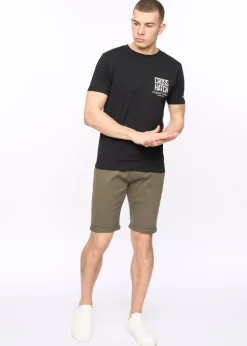 Crosshatch Khaki Sinwood Chino Shorts
