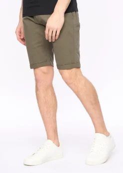 Crosshatch Khaki Sinwood Chino Shorts