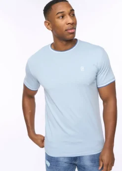 Crosshatch  Light Blue  Shellworth  T-Shirt