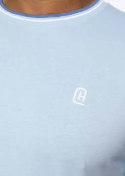 Crosshatch  Light Blue  Shellworth  T-Shirt