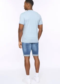 Crosshatch  Light Blue  Shellworth  T-Shirt