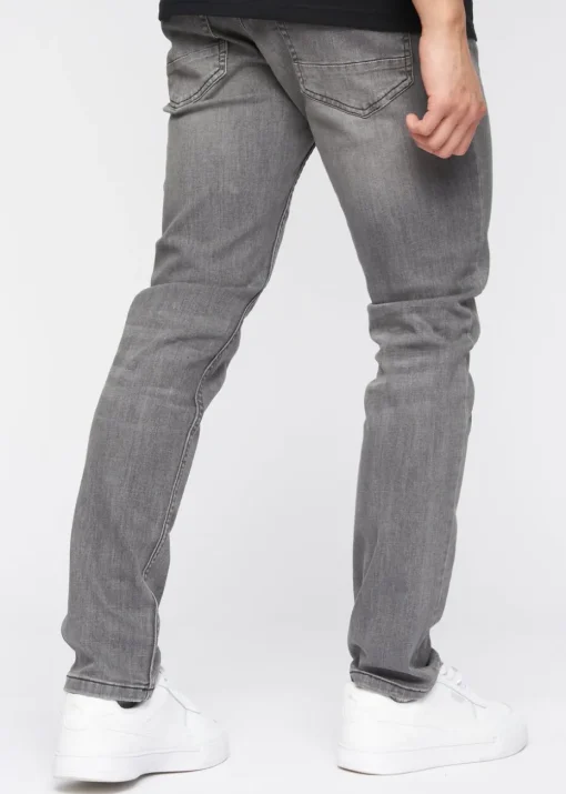 Crosshatch Light Grey Malcolm Slim Fit Jeans