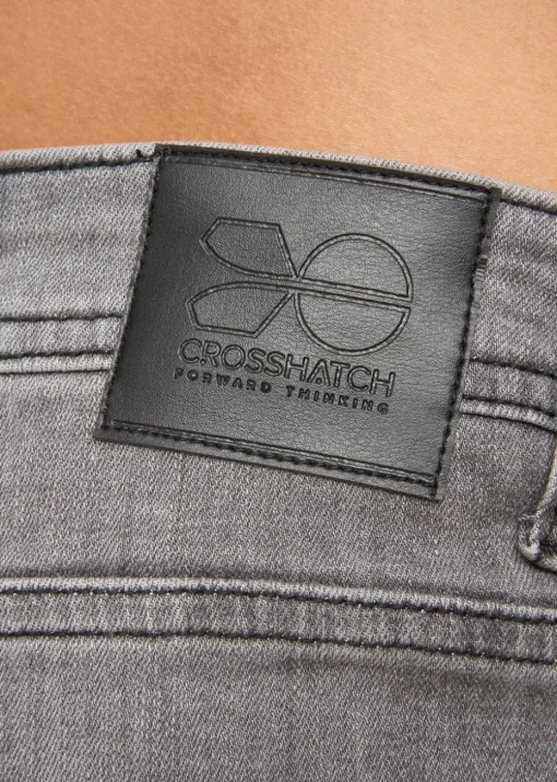 Crosshatch Light Grey Malcolm Slim Fit Jeans